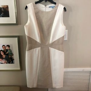 ☀️NWOT White and Tan Dress☀️